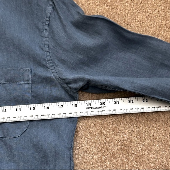 Abercrombie & Fitch Linen Long Sleeve Button Down Shirt - Picture 5 of 6